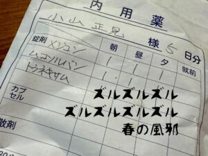 ズルズルズルズルズルズルズル春の風邪