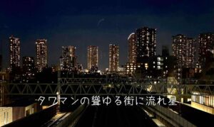 タワマンの聳ゆる街に流れ星