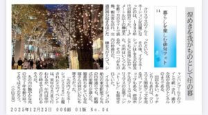 煌めきを我がものとして年の暮