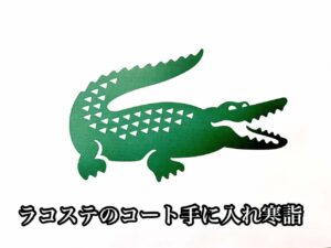ラコステのコート手に入れ寒詣