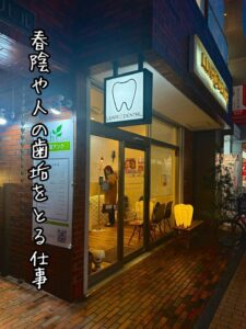 春陰や人の歯垢をとる仕事